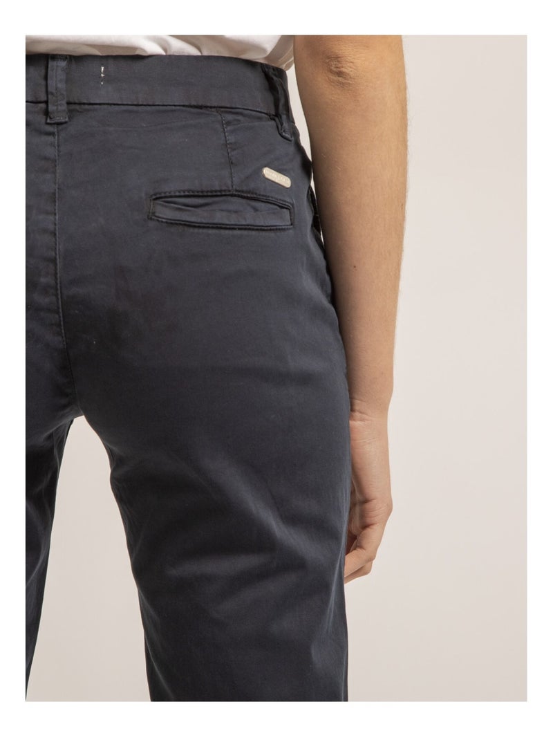 Pantalon chino slim EILYN Bleu marine - Kiabi