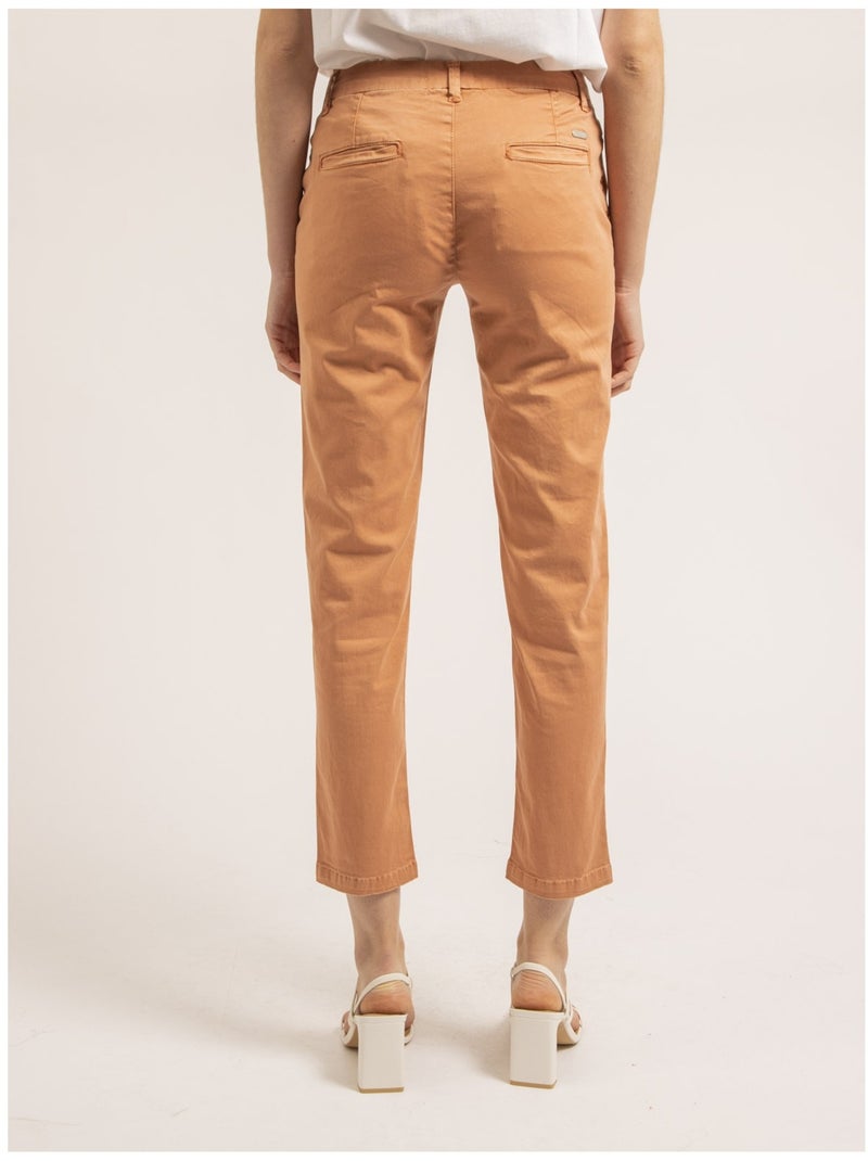 Pantalon chino slim EILYN Orange - Kiabi