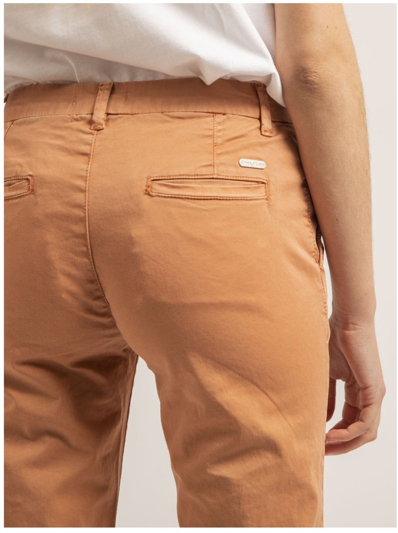 Pantalon chino slim EILYN Orange - Kiabi