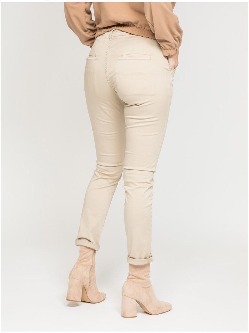 Pantalon chino slim ETERBERK Beige - Kiabi