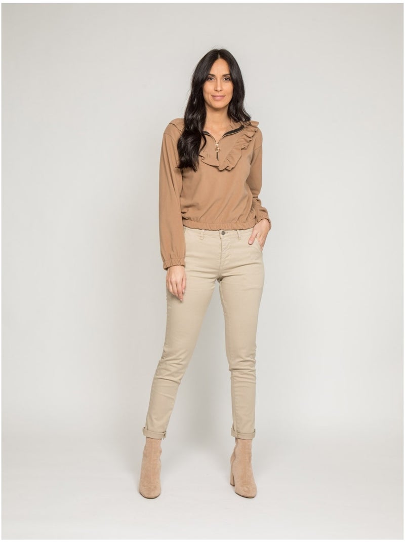 Pantalon chino slim ETERBERK Beige - Kiabi