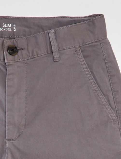 Pantalon chino slim - Kiabi