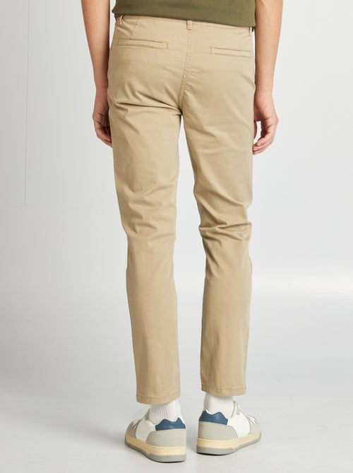 Pantalon chino slim L30 - Kiabi