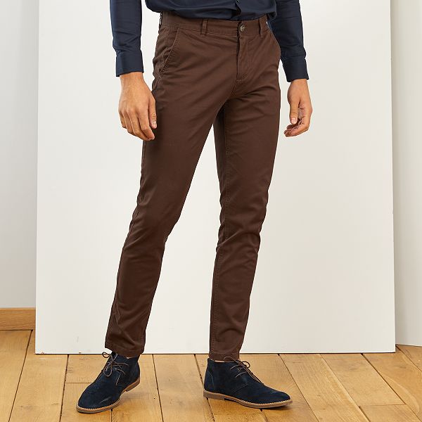 pantalon homme marron