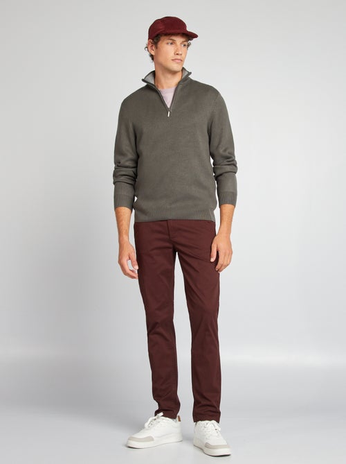 Pantalon chino slim - Kiabi