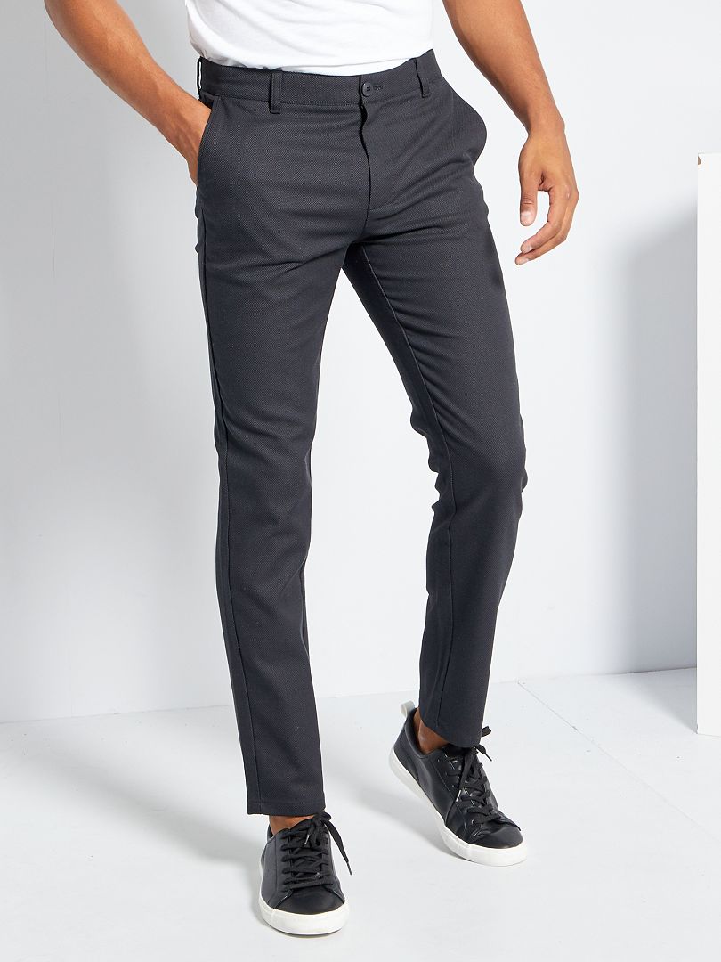 Pantalon chino slim noir Kiabi 18.00€