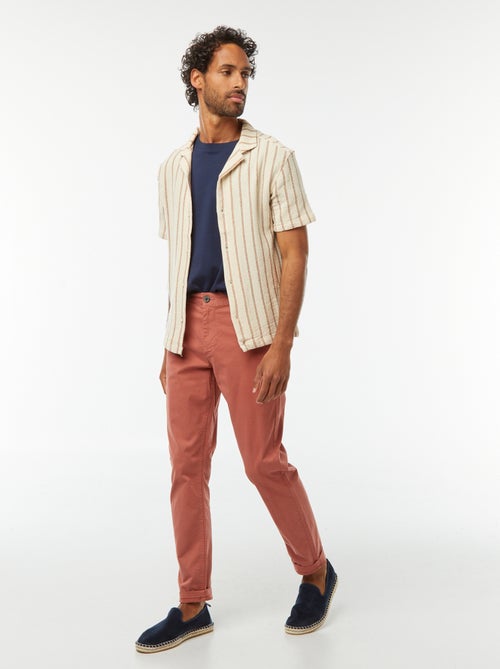 Pantalon chino slim - Kiabi