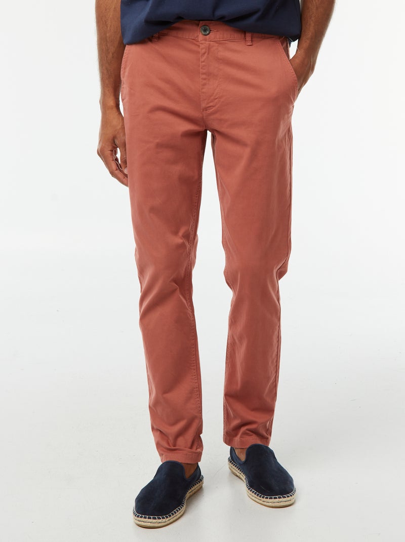 Pantalon chino slim Rose - Kiabi