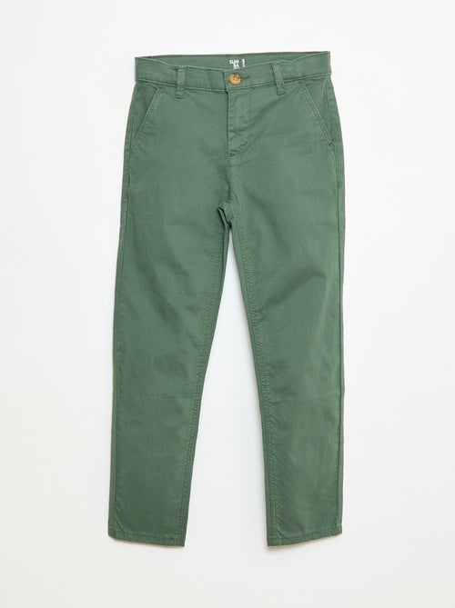 Pantalon chino slim - Kiabi