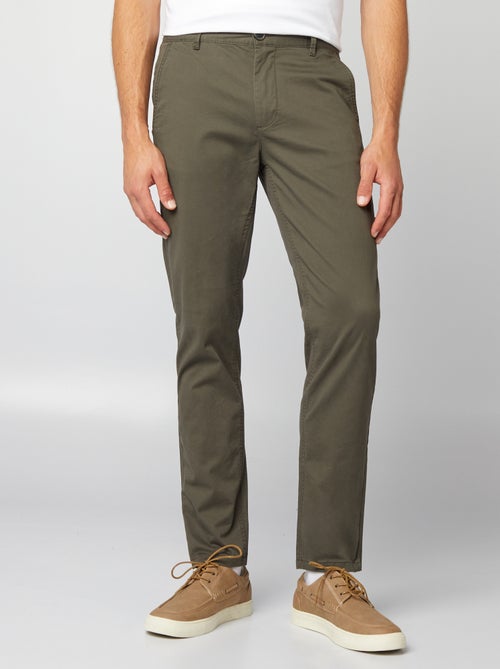 Pantalon chino slim - Kiabi