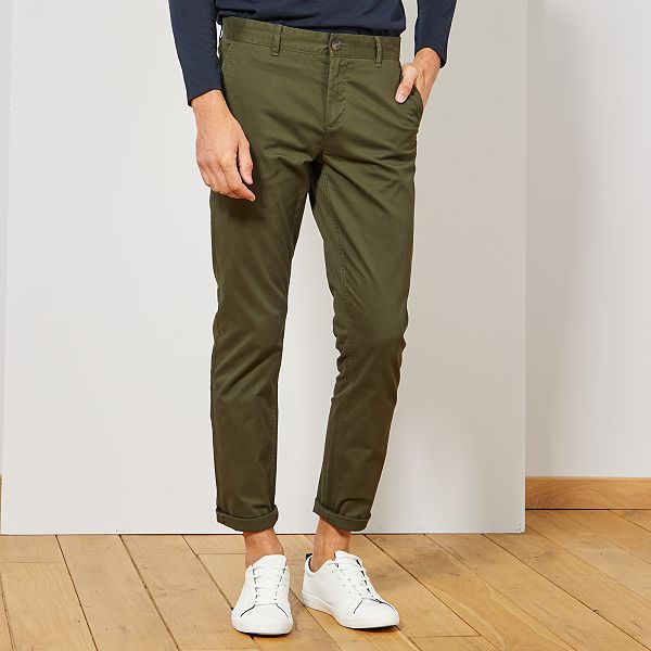 pantalon homme vert