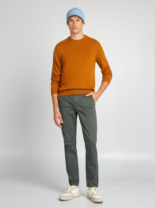 Pantalon chino slim - Kiabi