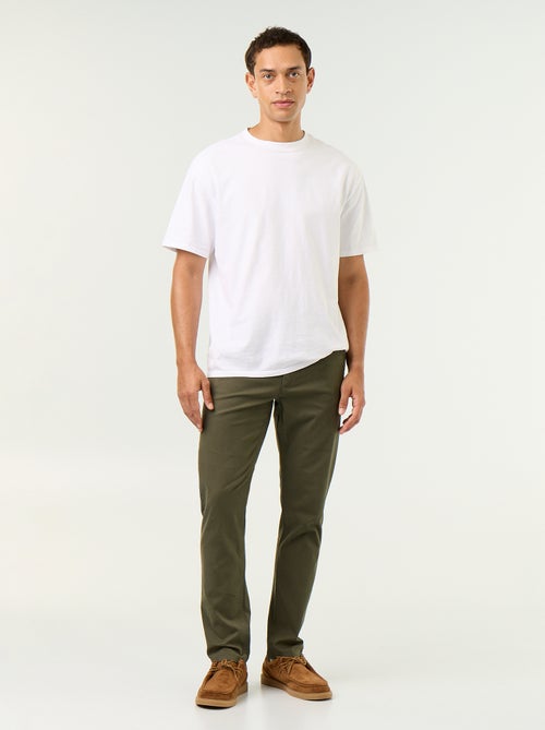 Pantalon chino slim - Kiabi