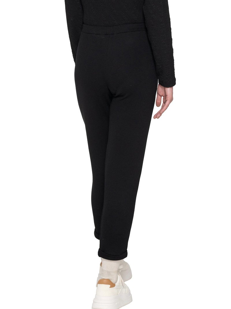 Pantalon chino taille haute Inspired Noir - Kiabi