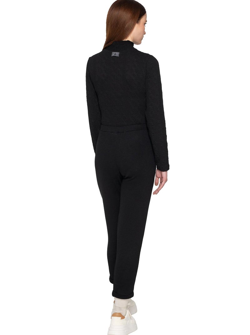 Pantalon chino taille haute Inspired Noir - Kiabi