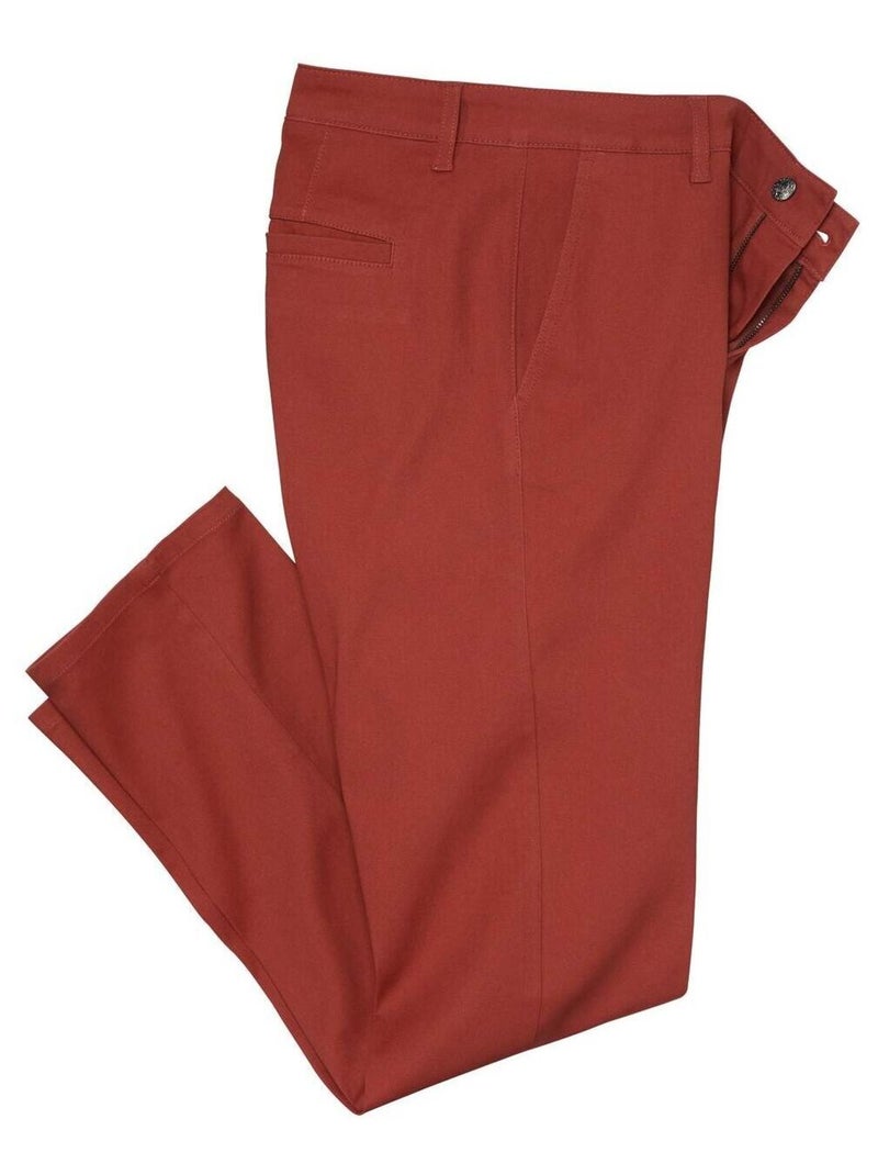 Pantalon Chino Terracotta   - ATLAS FOR MEN Rouge brique - Kiabi