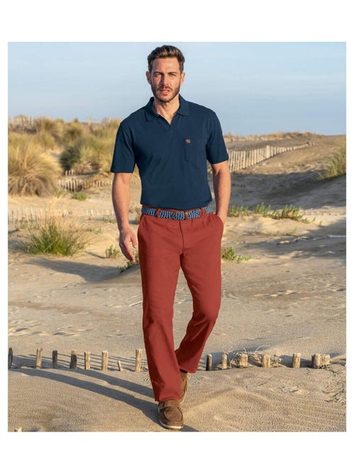 Pantalon Chino Terracotta   - ATLAS FOR MEN - Kiabi