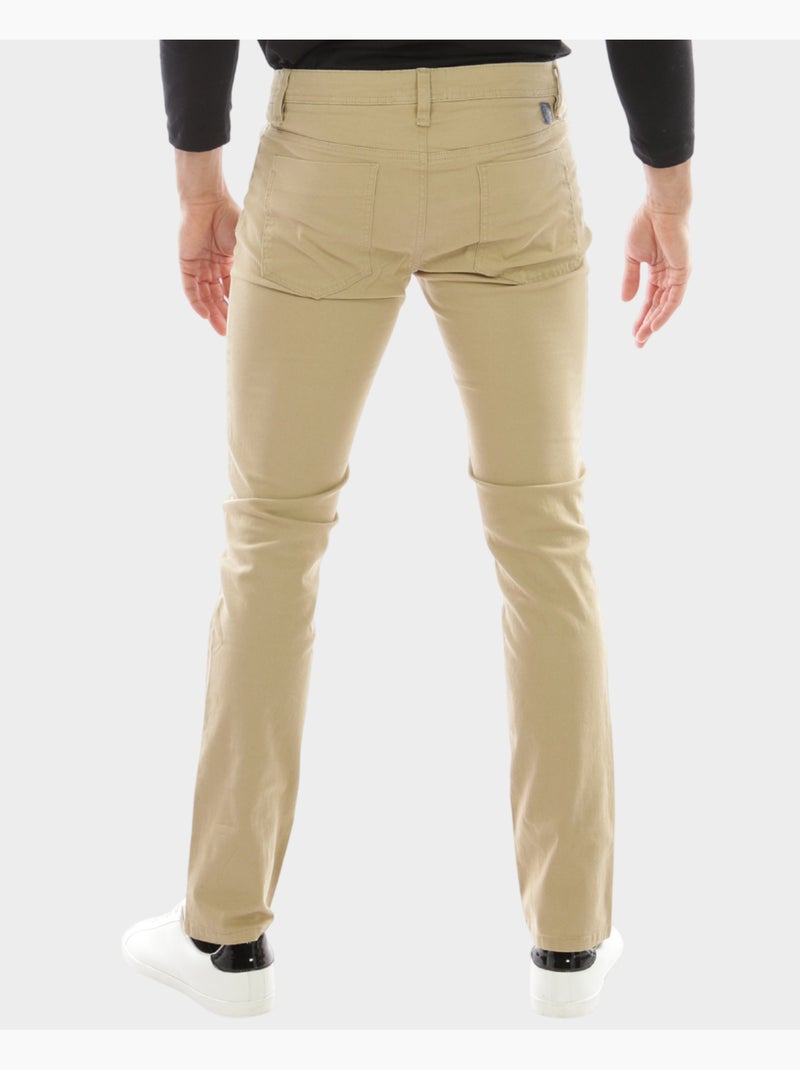 Pantalon chino uni Beige - Kiabi