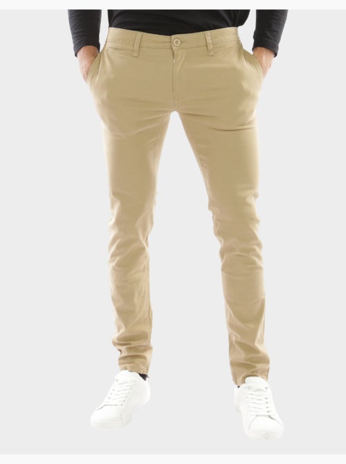 Pantalon chino uni - Kiabi