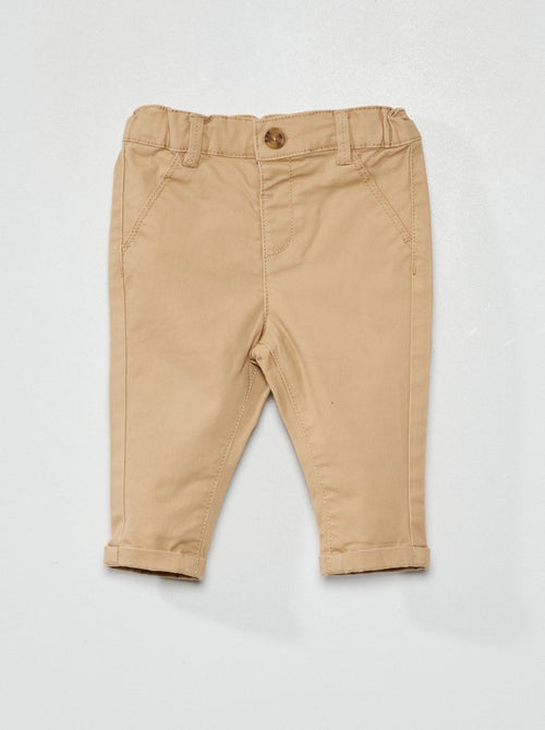 Pantalon chino uni - Kiabi