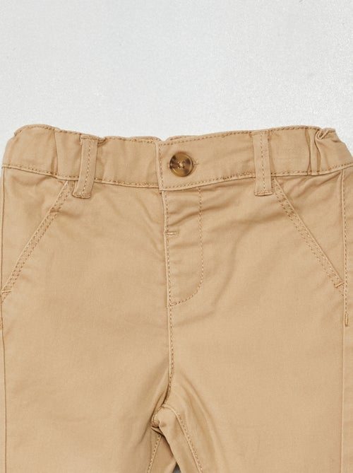 Pantalon chino uni - Kiabi