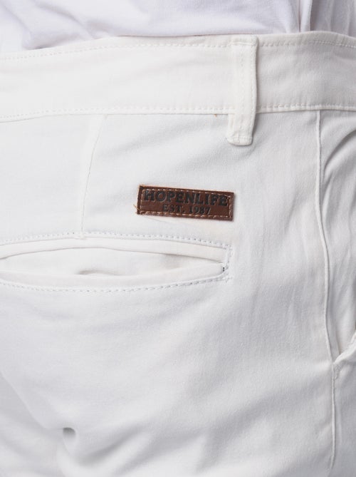 Pantalon chino uni - Kiabi