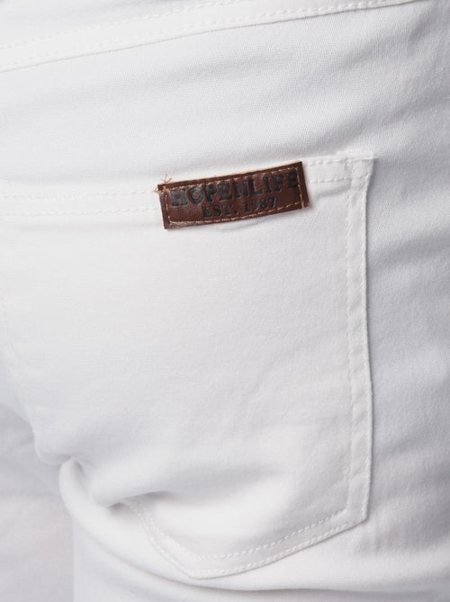 Pantalon chino uni - Kiabi