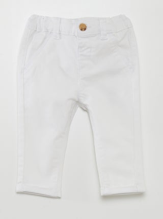 Pantalon chino uni