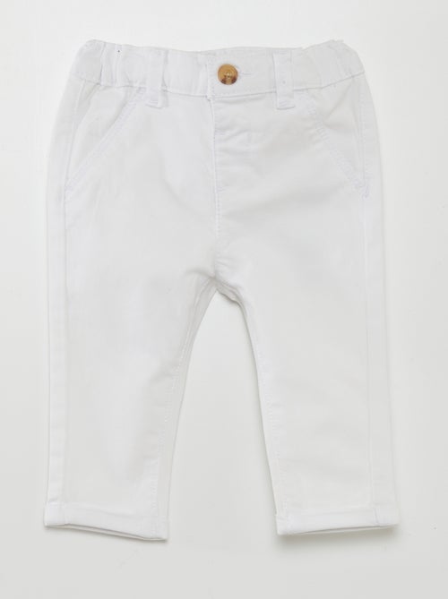 Pantalon chino uni - Kiabi