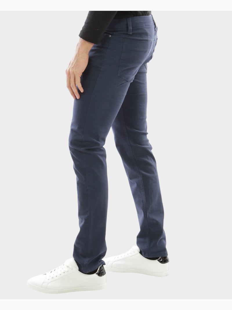 Pantalon chino uni Bleu marine - Kiabi