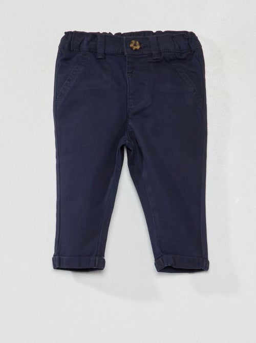 Pantalon chino uni - Kiabi