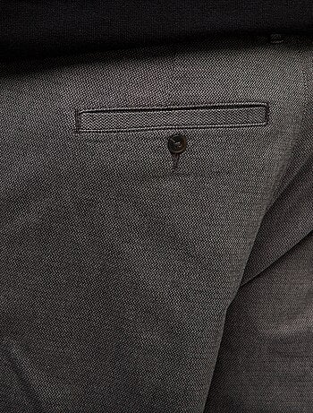 Pantalon chino uni en coton stretch