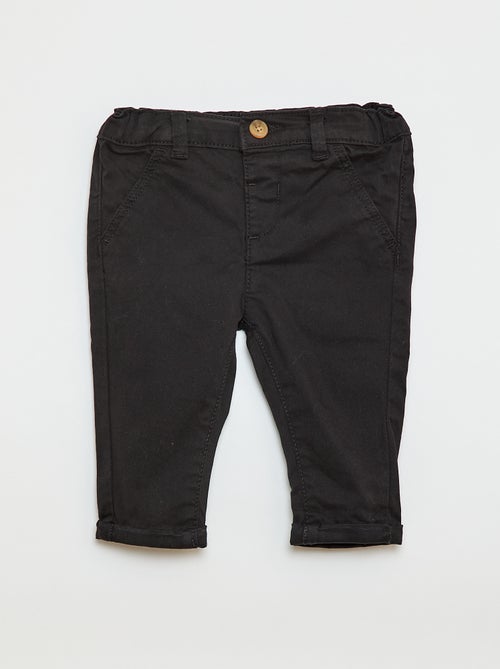 Pantalon chino uni - Kiabi