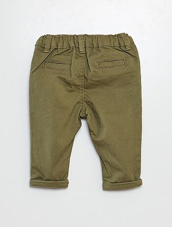 Pantalon chino uni