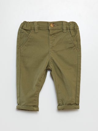 Pantalon chino uni