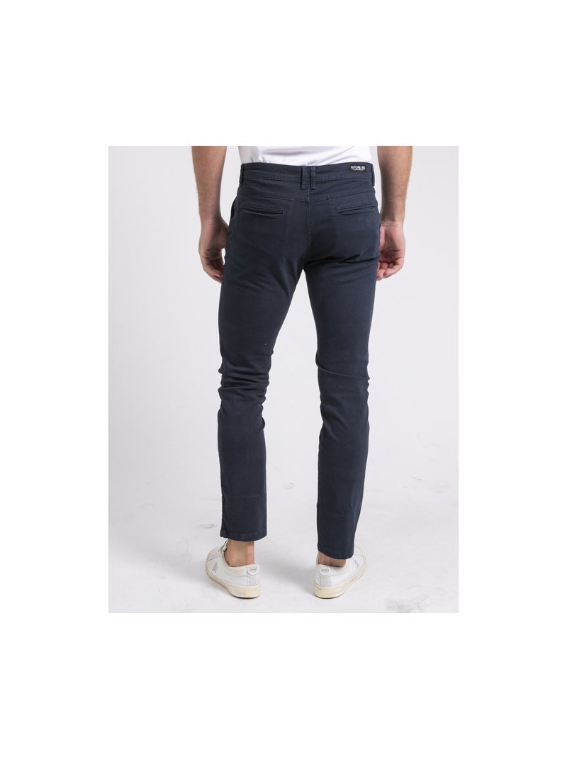 Pantalon chino VALDEK Bleu marine - Kiabi