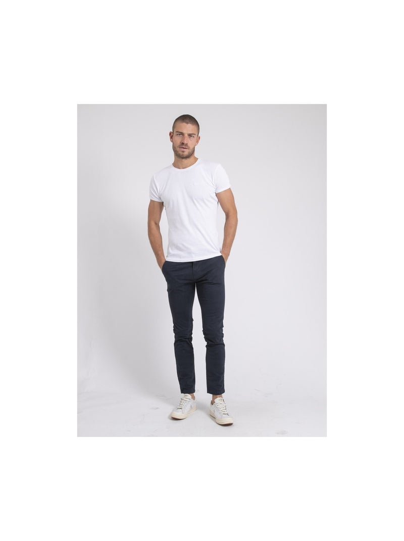 Pantalon chino VALDEK Bleu marine - Kiabi