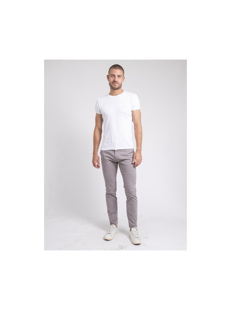 Pantalon chino VALDEK Gris - Kiabi