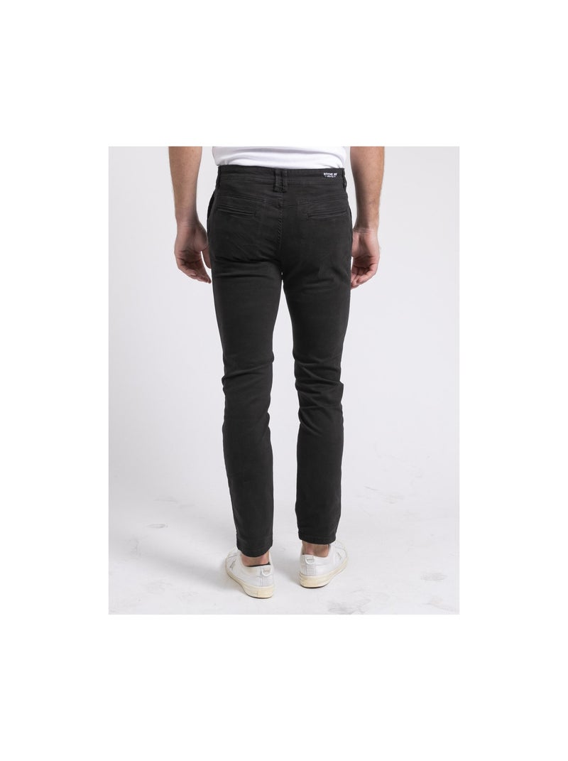 Pantalon chino VALDEK Noir - Kiabi
