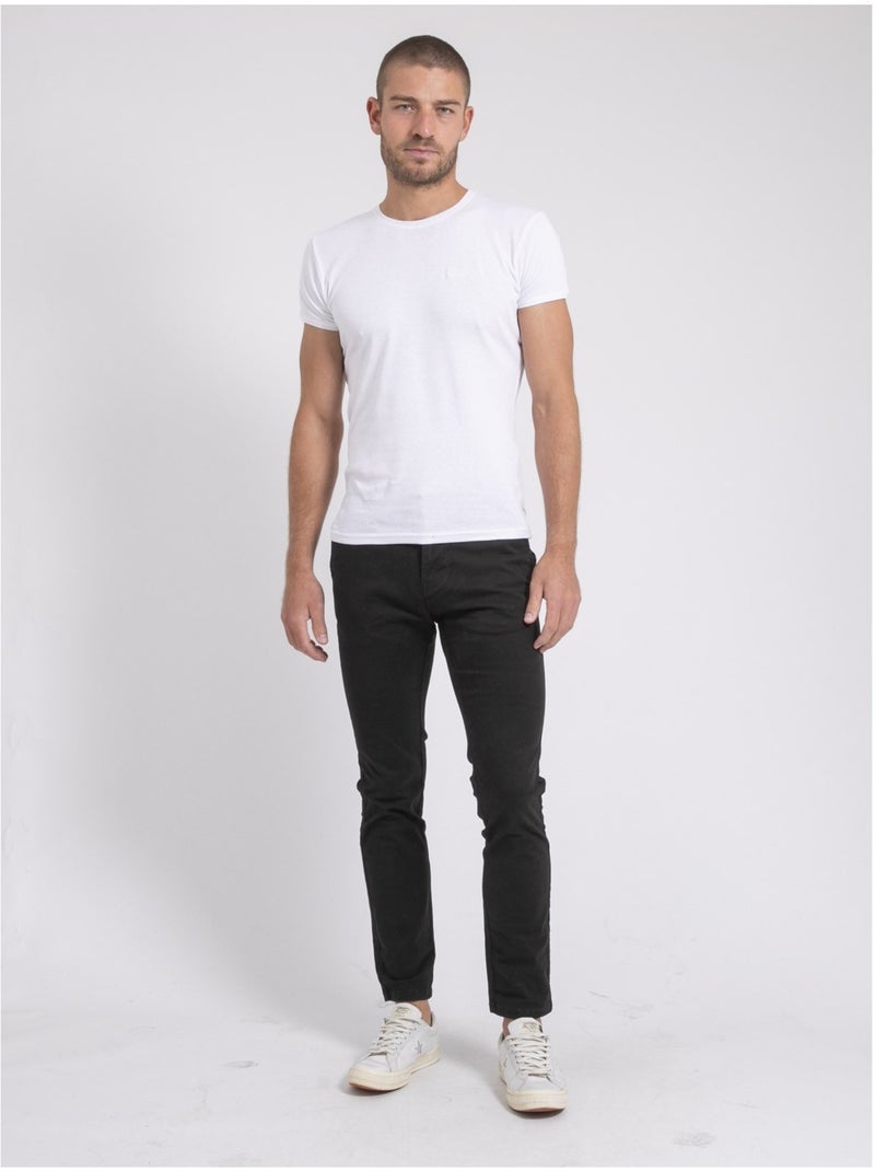 Pantalon chino VALDEK Noir - Kiabi