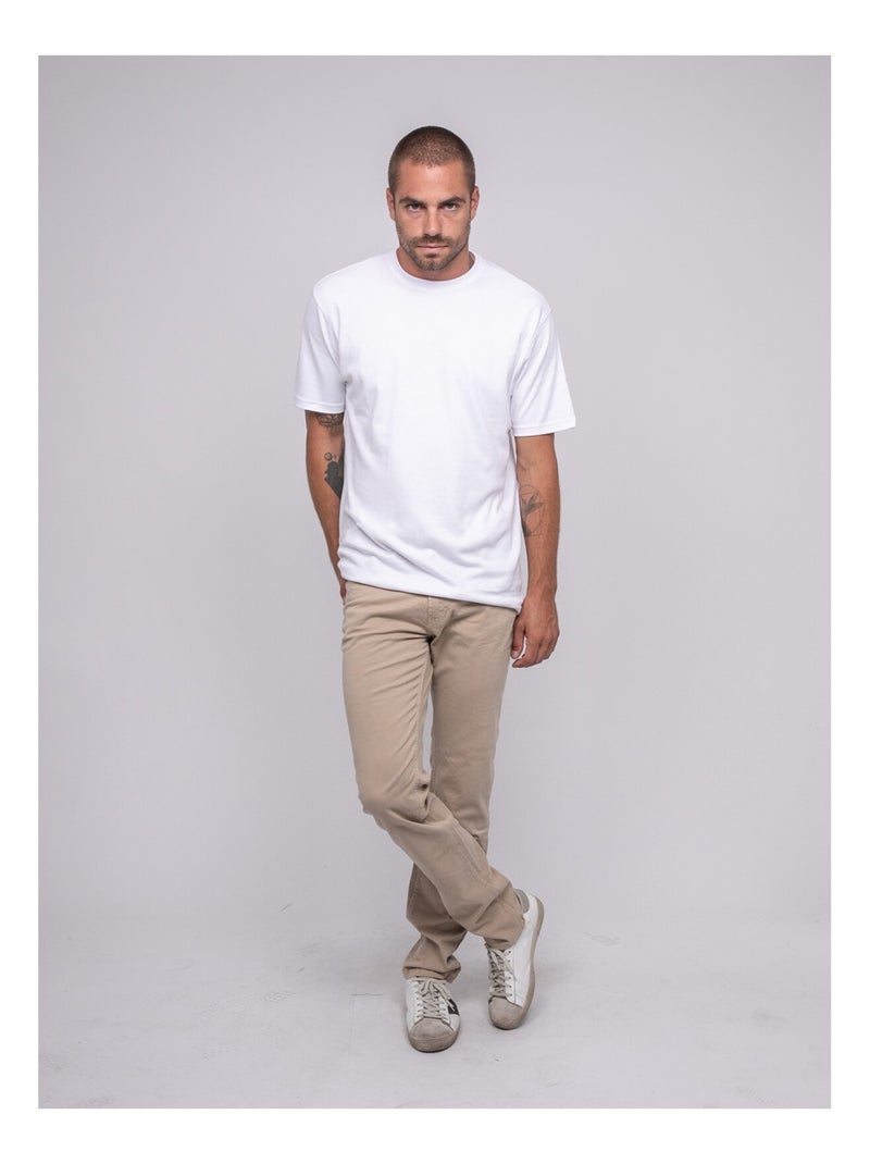 Pantalon chino varkane Beige - Kiabi