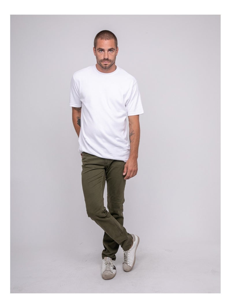 Pantalon chino varkane Kaki - Kiabi