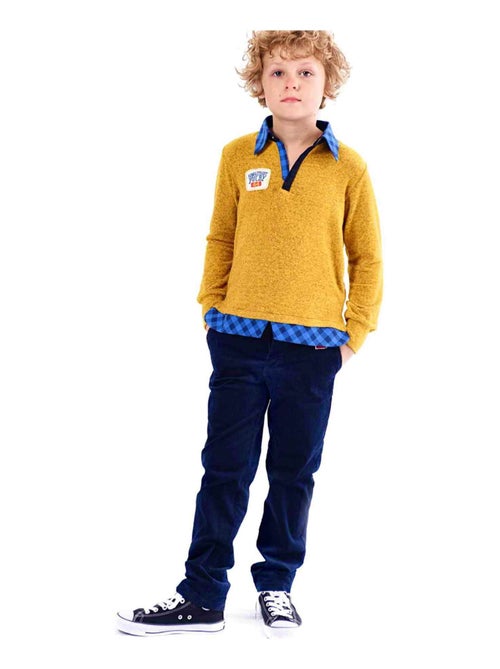 Pantalon Chino  Velours    SAINCLAIR - La Faute à Voltaire - Kiabi