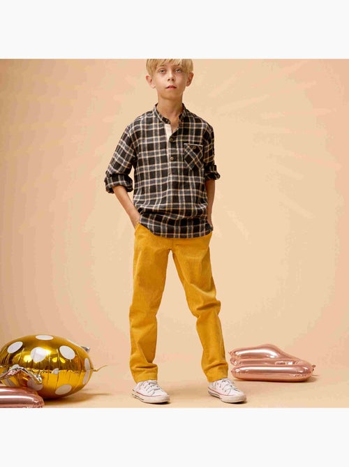 Pantalon Chino Velours    SAINCLAIR - La Faute à Voltaire - Kiabi