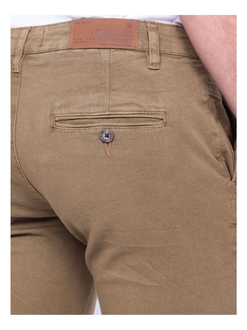 Pantalon chino VODELY Beige - Kiabi