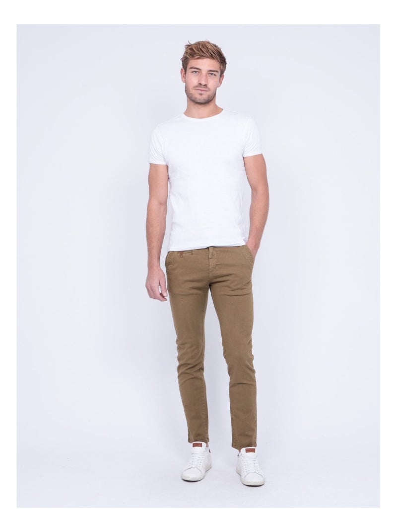 Pantalon chino VODELY Beige - Kiabi