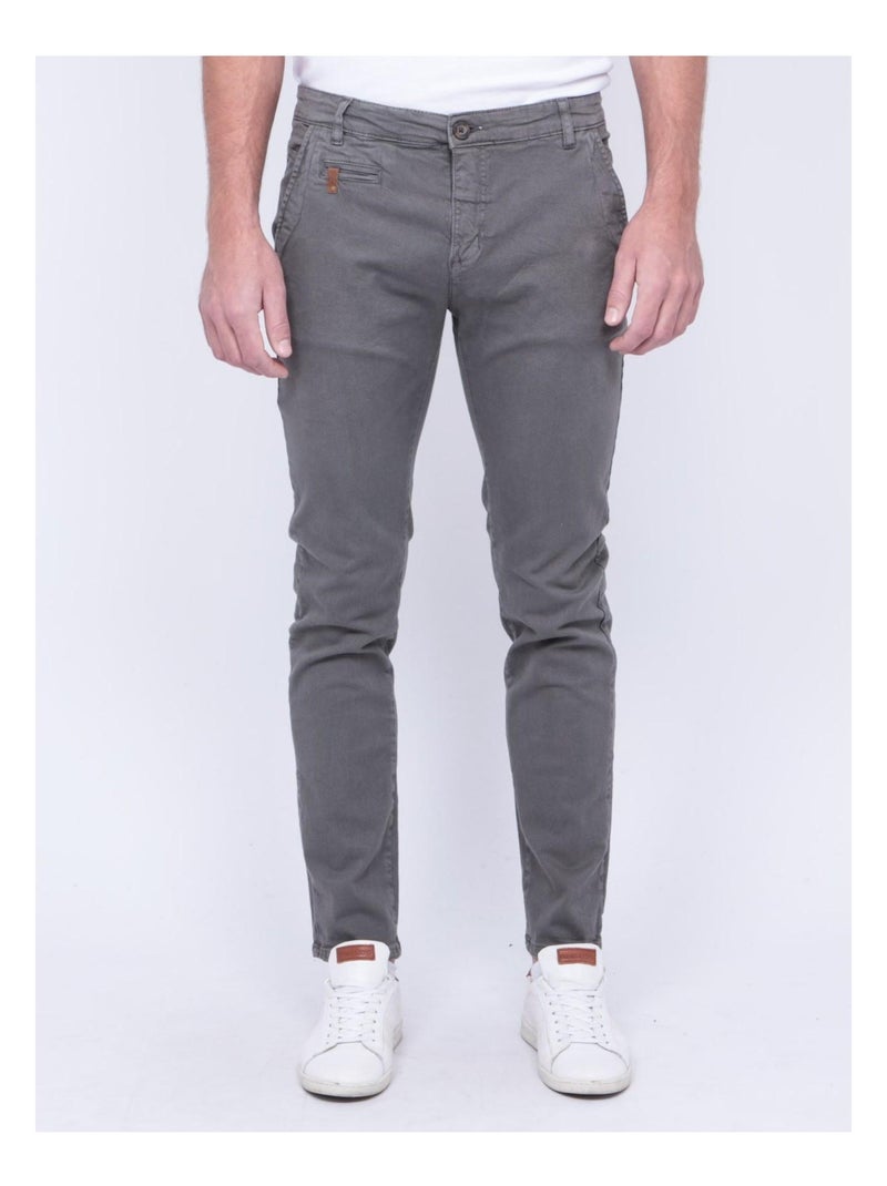Pantalon chino VODELY Gris clair - Kiabi