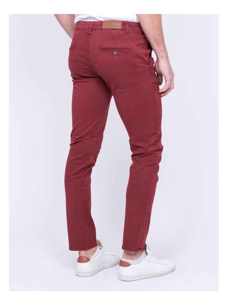 Pantalon chino VODELY Rouge - Kiabi