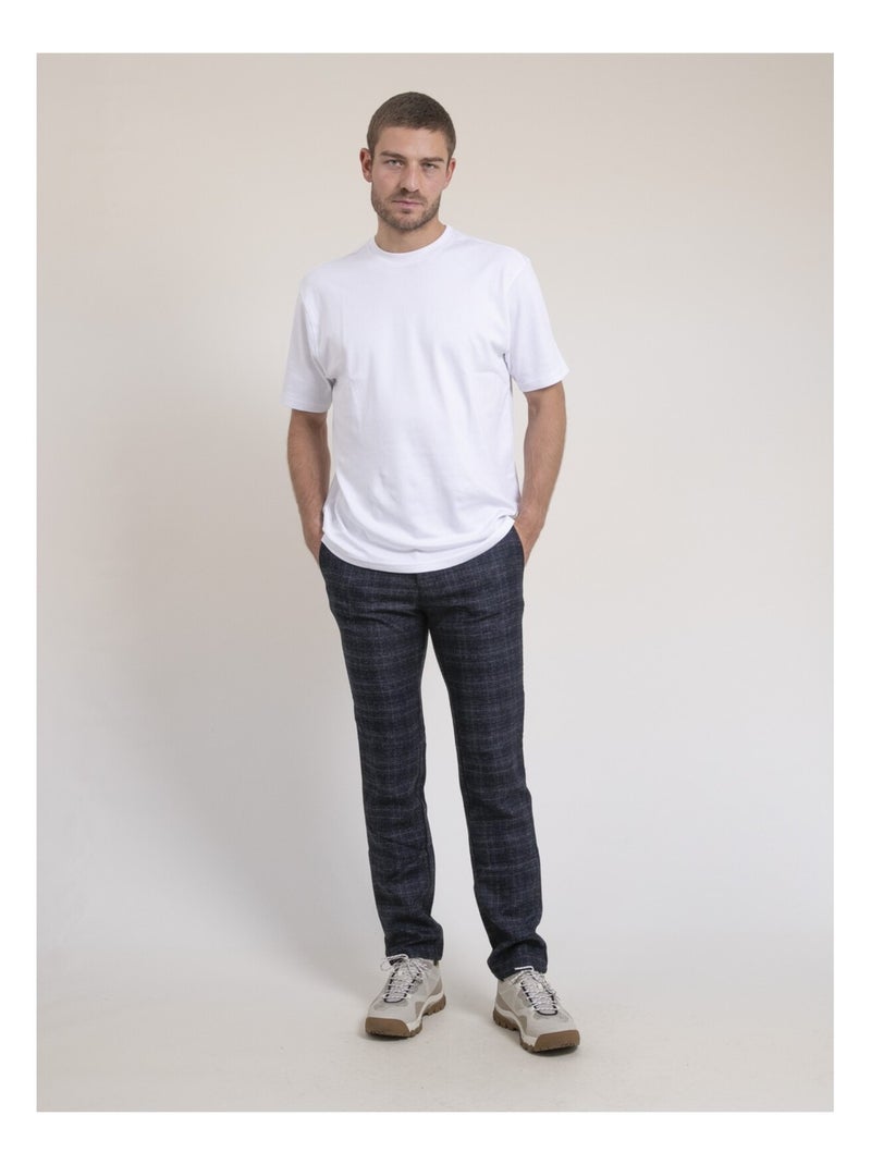 Pantalon chino VOLEG Bleu marine - Kiabi