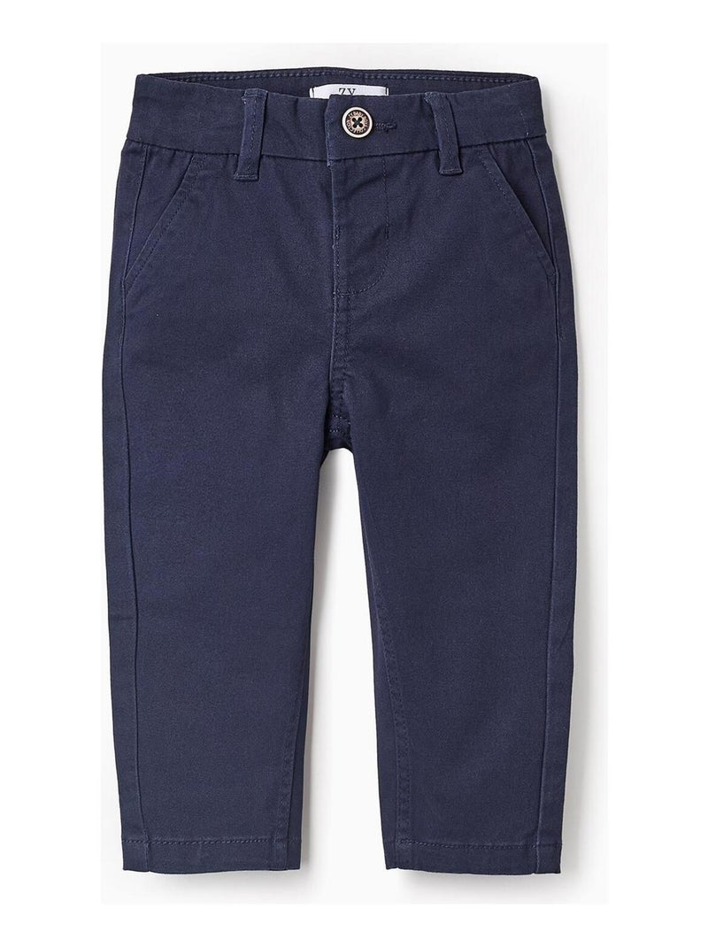 Pantalon Chinois, sergé FRENCH CONNECTION Bleu foncé - Kiabi